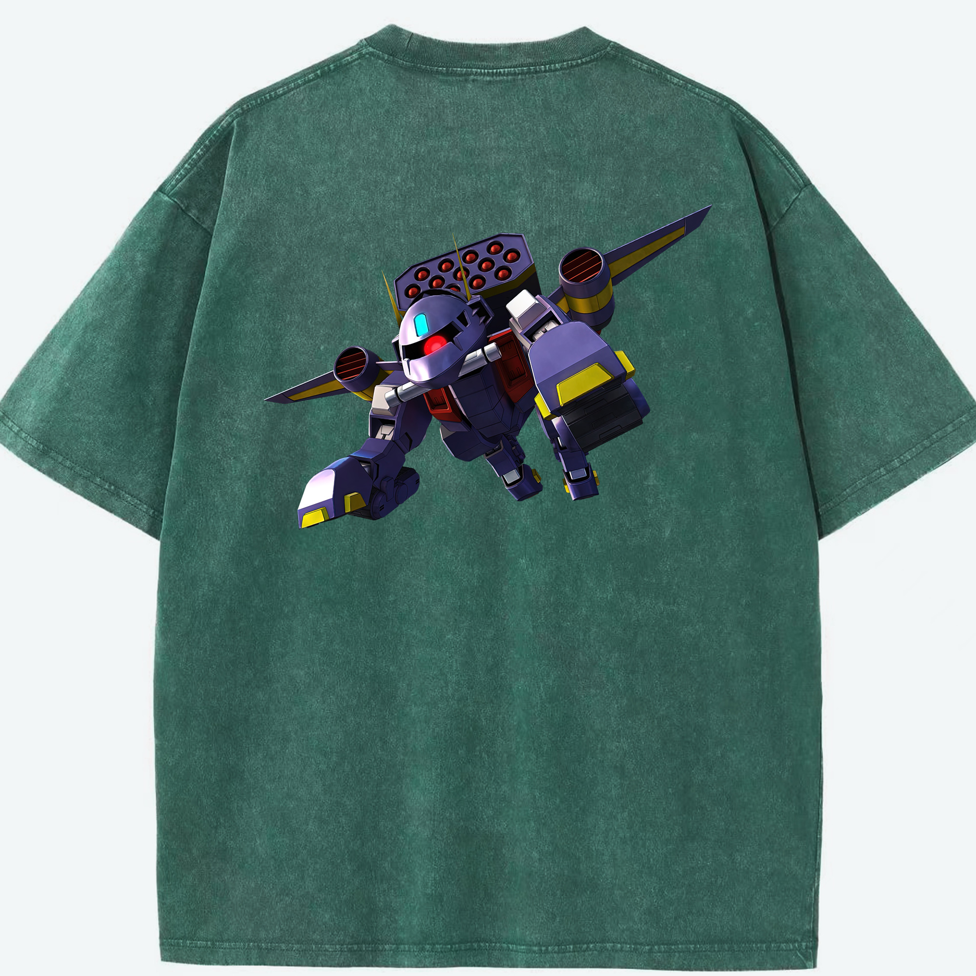 （画像用） 機動戦士ガンダム Mobile Suit Gundam 綿100% ヴィンテージ風 半袖Tシャツ（背面プリント）